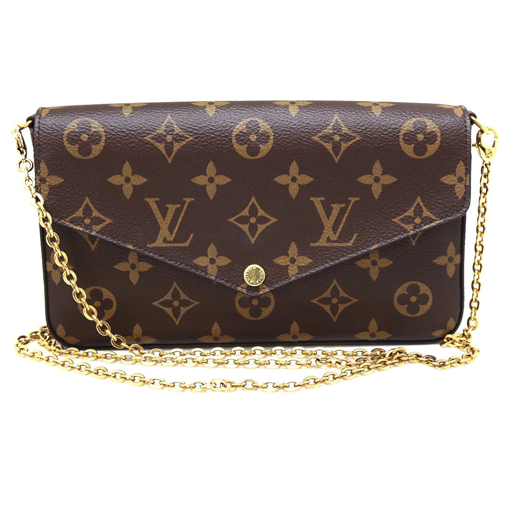 Louis Vuitton Pochette Felicie Monogram Brown Shoulder Bag